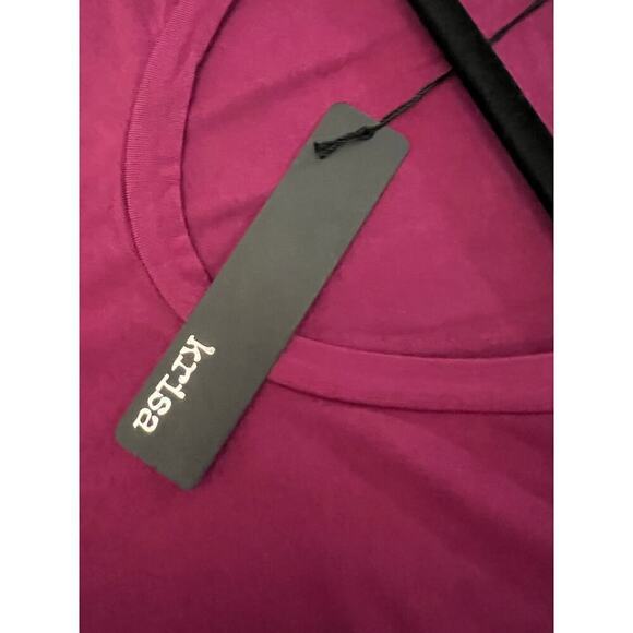 Krisa REVOLVE Chateau Pink Asymmetrical Tank Mini Dress Size Small NWT - Picture 6 of 10